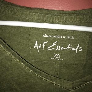abercrombie & fitch forest green t shirt